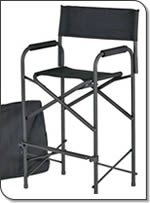 E-Z UP Directors Chair  - Tall Black